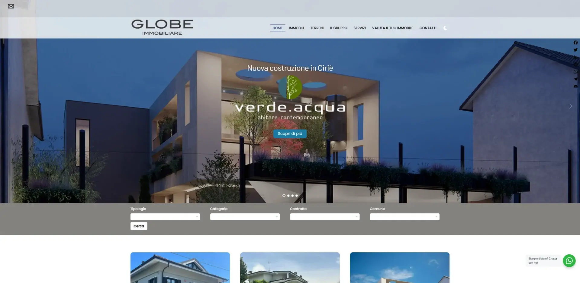 Globe Immobiliare – Portale Immobiliare & Catalogo Proprietà