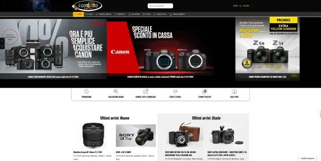 Il Contatto Store – E-Commerce Fotografia, Video e Attrezzatura Professionale